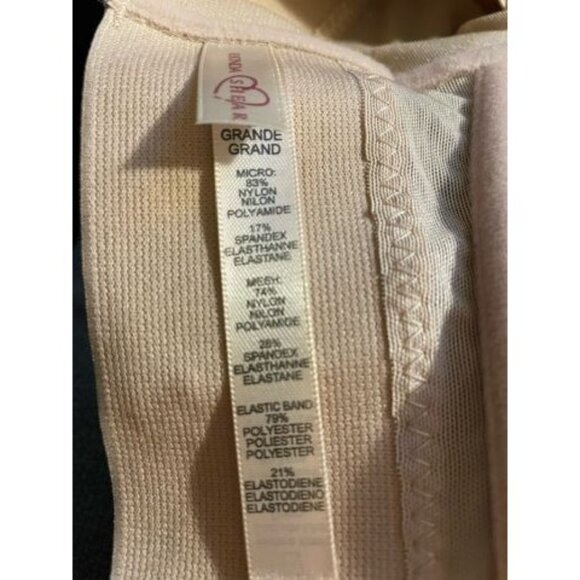 Rhonda Shear Molded Cup Bra with Cross Back Mesh Detail 2 Pack LARGE - Picture 8 of 9